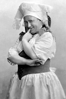 Man disguised as a woman