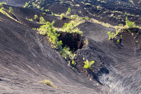 One of the mouths of Gunung Batur volcano