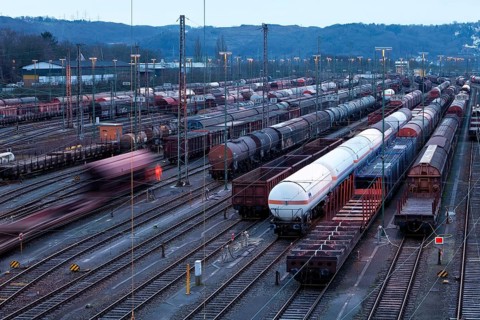 Train formation plant in the suburb of Vorhalle