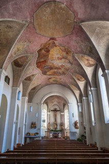 Chancel and ceiling frescoes