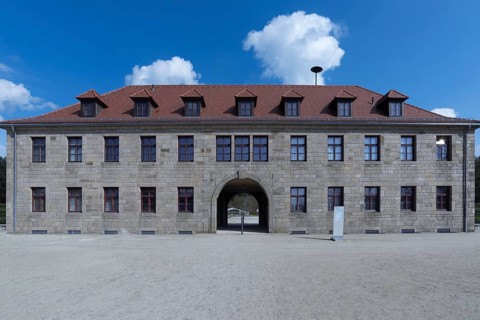 Building of the former SS commandant's office in the concentration camp Flossenburg