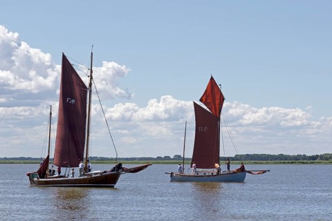 Zeesboots on Saaler Bodden