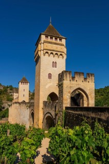 Valentre bridge on Santiago de Compostela pilgrimage road