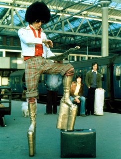 Man in 70s outfit