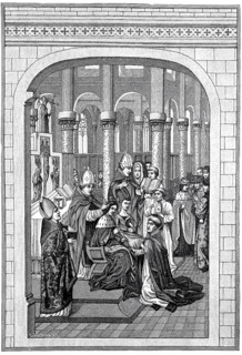 The coronation of Charles V of France in 1364