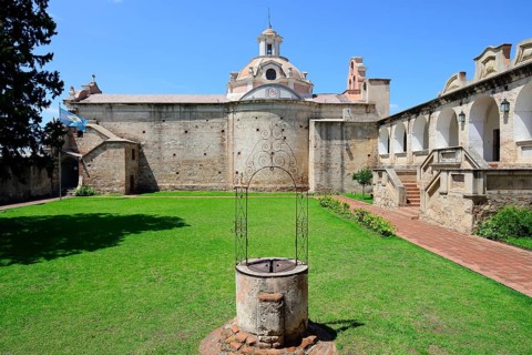 Draw well and Church of the Jesuit Mission