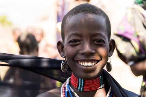 Young girl of Arbore tribe