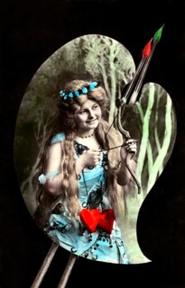Love Goddess with bow and arrow for the Love Arrow