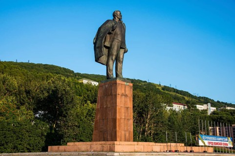 Lenin statue in Petropavlovsk-Kamchatsky