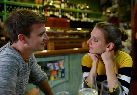 Young couple talking in Tapas Bar