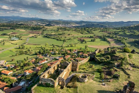 Castle of Polignac above the village