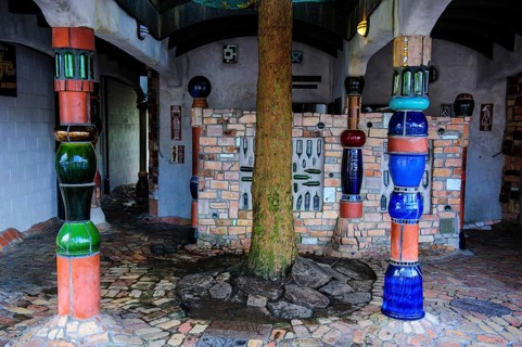 Hundertwasser toilet in Kawakawa