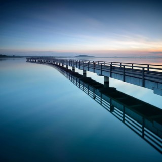 Seebrucke im Hafen