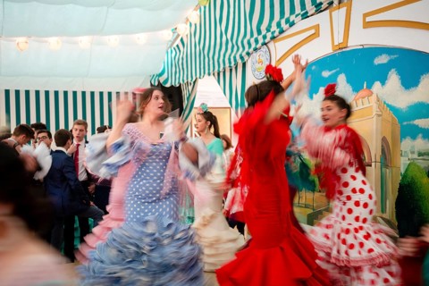 Dancing young women