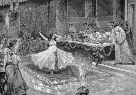 Salome dances infront of Herodes