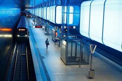 Metro stop HafenCity Universitat