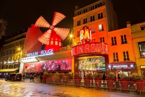Variety Theatre Moulin Rouge by night
