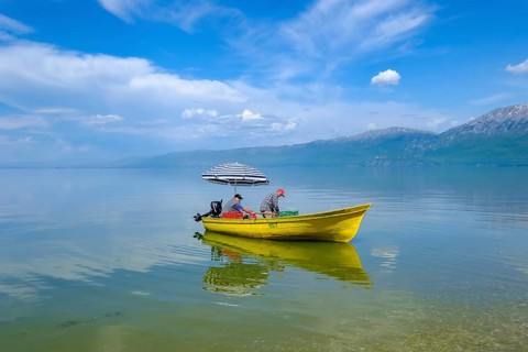 Fishermen in fishing boat