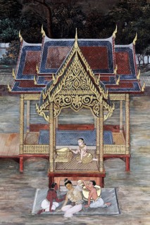 Rama's bride Sita bathing