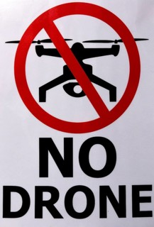 Prohibition sign No Drone