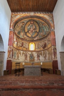 Altar room with fresco