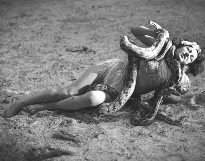 Woman with Anaconda