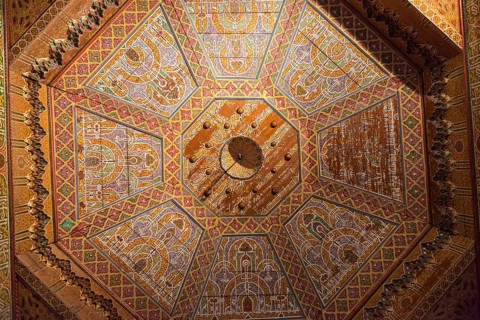 Ceiling with Arabic ornamentation