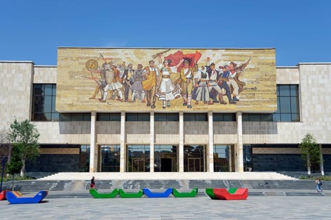 National History Museum with Shqiptaret Mosaic