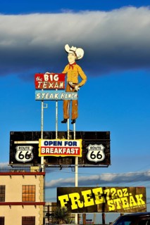 Advertising sign for Restaurant