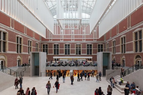 Atrium with glass dome