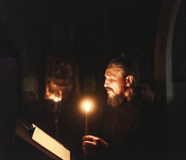 Famous exorcist Father Sergei in his church