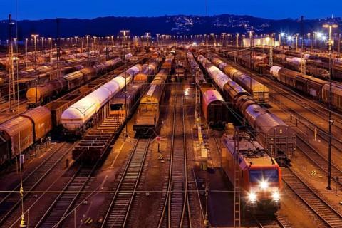 Train formation plant in the suburb of Vorhalle