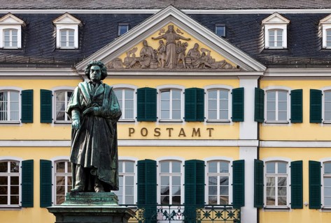 Beethoven Memorial in front of the Main Post Office
