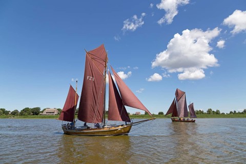 Zeesboots on Saaler Bodden