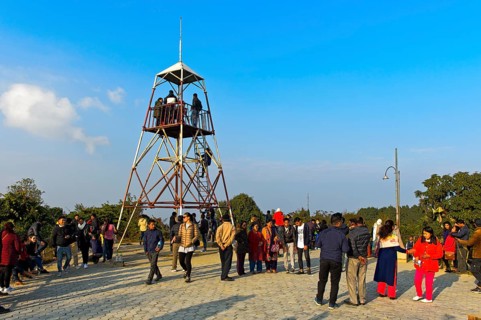 Geodetic survey tower