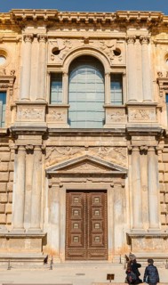 Facade and gate of Charles V's palace