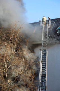 Smoke from house windows