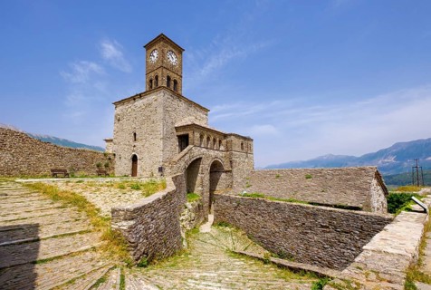 Clock tower on fortress