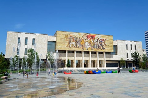 National History Museum with Shqiptaret Mosaic