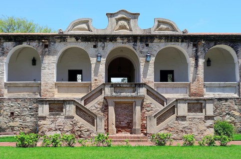 Arcade with staircase in the Jesuit Mission