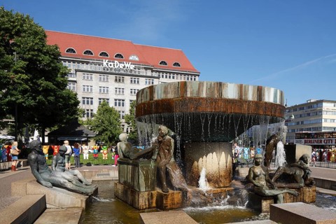 Age Fountain in front of KaDeWe