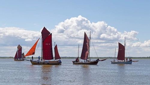 Zeesboots on Saaler Bodden