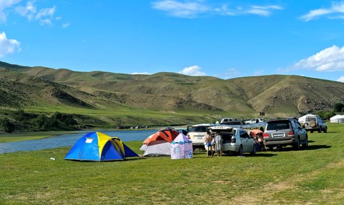 Campground at the Orchon River
