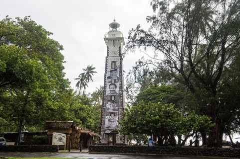 Lighthouse at James Cook's landing site