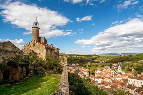 Castle of Marchidial above the village
