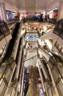 Escalators in Central Plaza Shopping Centre