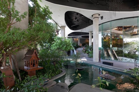 Water Garden with ghost house