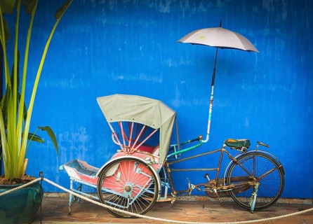 Old bicycle rickshaw