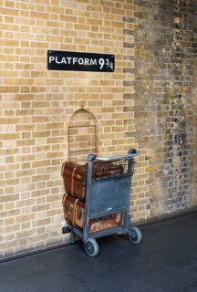 Platform 9Â¾ at London King's Cross railway station