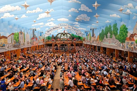Beer tent Hacker Pschorr Brau